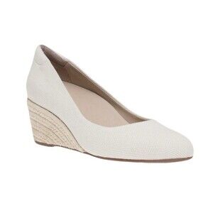 NEW ABEO Womens Size 10 Veranda Wedge Espadrille Natural Canvas Orthotic Footbed